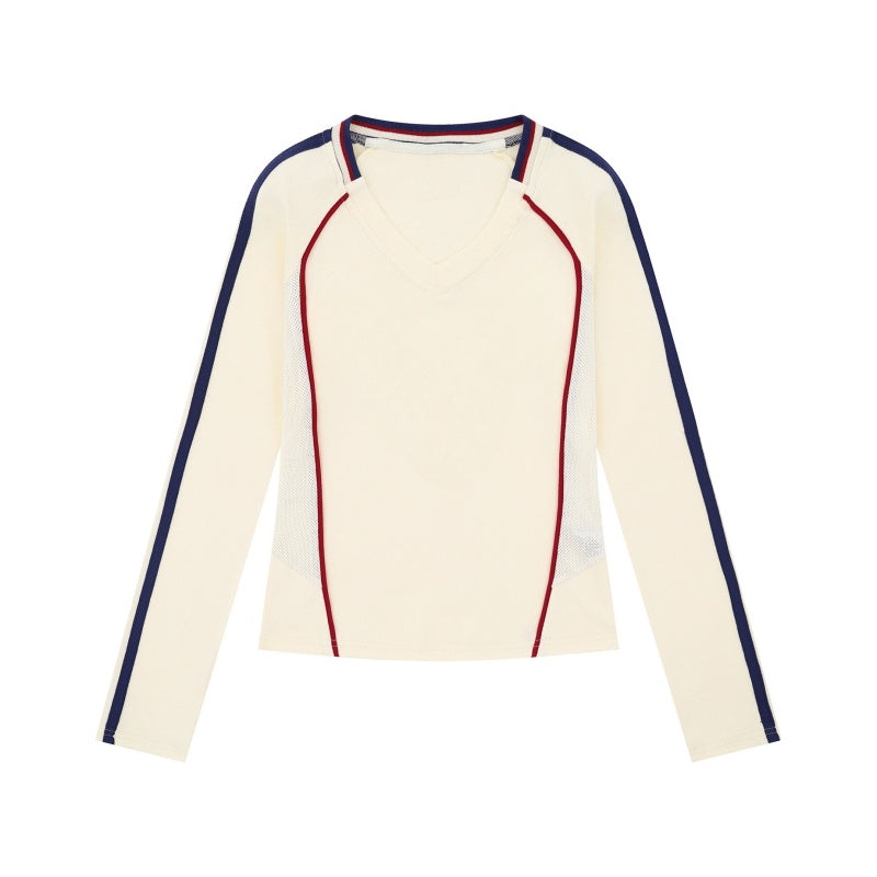 Sporty Apricot Slim Long Sleeves