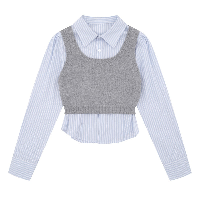 Sleek Striped Slim Long Sleeves