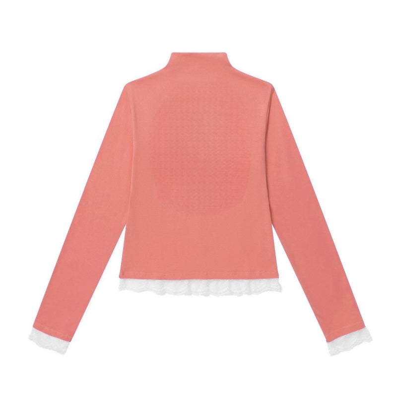 Trendy Orange Stitch Long Sleeves